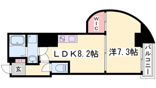 セレニテ神戸元町クレアの物件間取画像